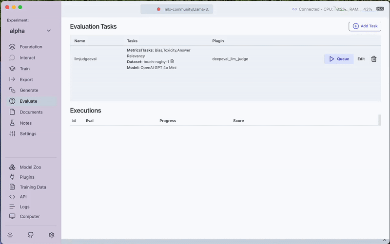 Run Evaluation