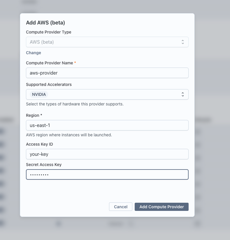 Add AWS provider