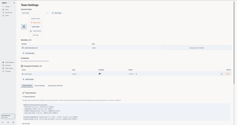 Runpod provider health check